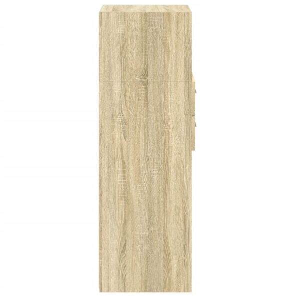 vidaXL Vysoká skrinka dub sonoma 45x42,5x124 cm kompozitné drevo – Obrázok 5