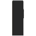 vidaXL Vysoká skrinka čierna 50x42,5x124 cm kompozitné drevo – Obrázok 5