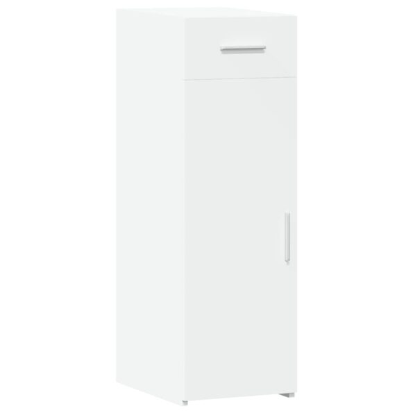 vidaXL Komoda biela 30x42,5x93 cm kompozitné drevo – Obrázok 2