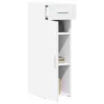 vidaXL Komoda biela 30x42,5x93 cm kompozitné drevo – Obrázok 3