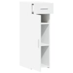 vidaXL Komoda biela 30x42,5x93 cm kompozitné drevo – Obrázok 8