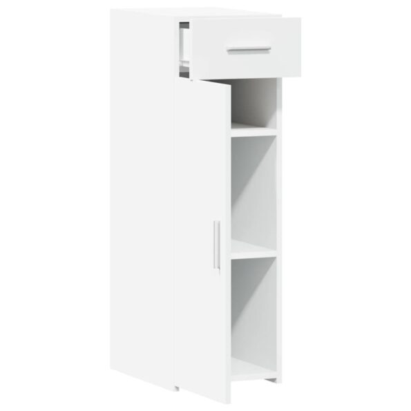vidaXL Komoda biela 30x42,5x93 cm kompozitné drevo – Obrázok 8