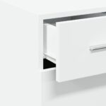 vidaXL Komoda biela 30x42,5x93 cm kompozitné drevo – Obrázok 9