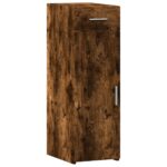 vidaXL Komoda dymový dub 30x42,5x93 cm kompozitné drevo – Obrázok 2