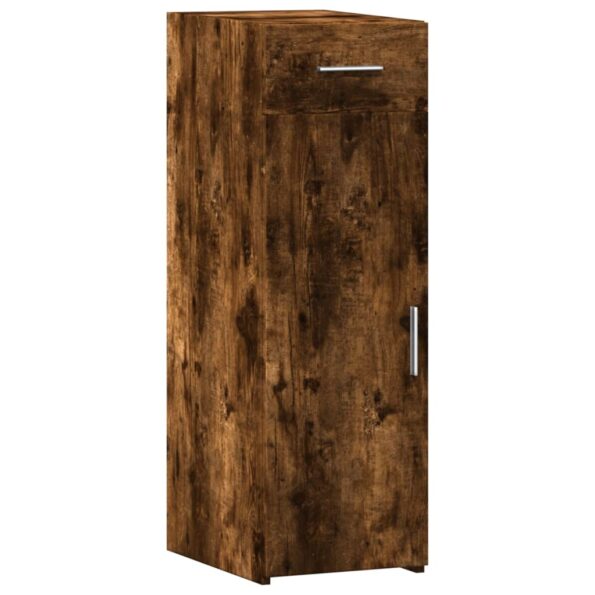 vidaXL Komoda dymový dub 30x42,5x93 cm kompozitné drevo – Obrázok 2