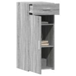 vidaXL Komoda sivá sonoma 40x42,5x93 cm kompozitné drevo – Obrázok 3