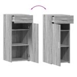 vidaXL Komoda sivá sonoma 40x42,5x93 cm kompozitné drevo – Obrázok 7