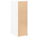 vidaXL Komoda biela 30x42,5x93 cm kompozitné drevo – Obrázok 6