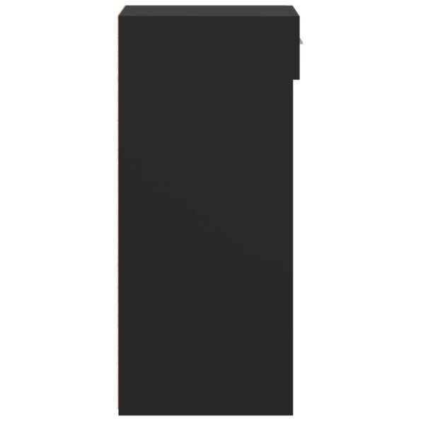 vidaXL Komoda čierna 30x42,5x93 cm kompozitné drevo – Obrázok 5