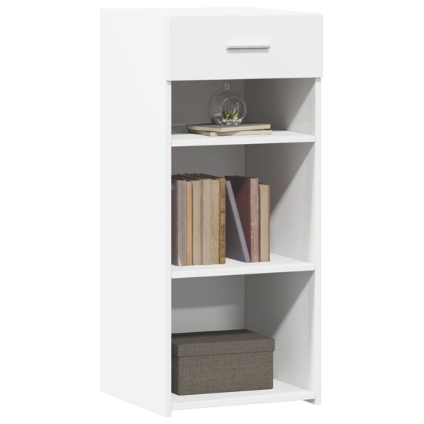 vidaXL Komoda biela 40x42,5x93 cm kompozitné drevo – Obrázok 3