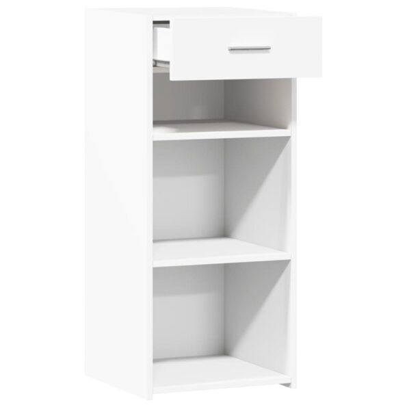 vidaXL Komoda biela 40x42,5x93 cm kompozitné drevo – Obrázok 7