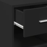vidaXL Komoda čierna 40x42,5x93 cm kompozitné drevo – Obrázok 8