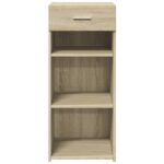 vidaXL Komoda dub sonoma 40x42,5x93 cm kompozitné drevo – Obrázok 4
