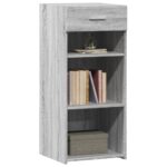 vidaXL Komoda sivá sonoma 40x42,5x93 cm kompozitné drevo – Obrázok 3