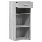 vidaXL Komoda sivá sonoma 40x42,5x93 cm kompozitné drevo – Obrázok 7