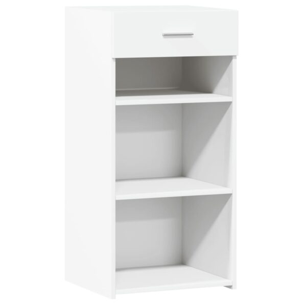 vidaXL Komoda biela 45x42,5x93 cm kompozitné drevo – Obrázok 2