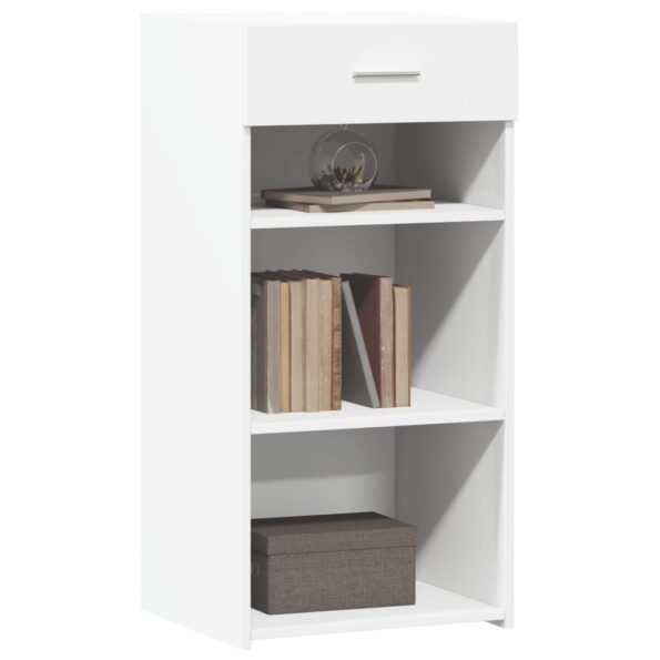 vidaXL Komoda biela 45x42,5x93 cm kompozitné drevo – Obrázok 3