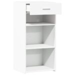 vidaXL Komoda biela 45x42,5x93 cm kompozitné drevo – Obrázok 7