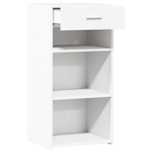 vidaXL Komoda biela 45x42,5x93 cm kompozitné drevo – Obrázok 7