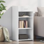 vidaXL Komoda biela 45x42,5x93 cm kompozitné drevo