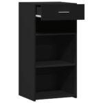 vidaXL Komoda čierna 45x42,5x93 cm kompozitné drevo – Obrázok 7