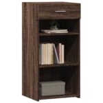 vidaXL Komoda hnedý dub 45x42,5x93 cm spracované drevo – Obrázok 3