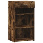 vidaXL Komoda, tmavý dub 50x42,5x93 cm kompozitné drevo – Obrázok 2