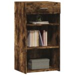 vidaXL Komoda, tmavý dub 50x42,5x93 cm kompozitné drevo – Obrázok 3