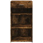 vidaXL Komoda, tmavý dub 50x42,5x93 cm kompozitné drevo – Obrázok 4