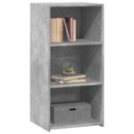 vidaXL Komoda betónovo sivá 45x41x93 cm kompozitné drevo – Obrázok 3