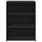 vidaXL Komoda čierna 70x41x93 cm kompozitné drevo – Obrázok 4