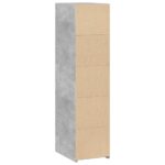 vidaXL Vysoká skrinka betónovo sivá 30x41x124 cm kompozitné drevo – Obrázok 6