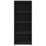 vidaXL Vysoká skrinka čierna 50x41x124 cm kompozitné drevo – Obrázok 4
