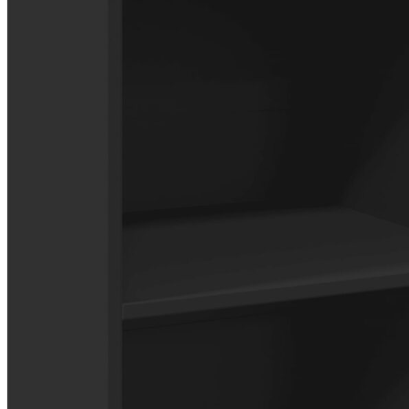 vidaXL Vysoká skrinka čierna 50x41x124 cm kompozitné drevo – Obrázok 7