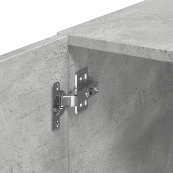 vidaXL Úzka úložná skrinka betónová 30x42,5x225 cm kompozitné drevo – Obrázok 10