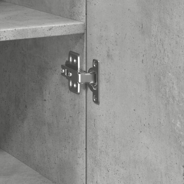 vidaXL Úzka úložná skrinka betónová 40x42,5x225 cm kompozitné drevo – Obrázok 11