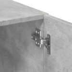 vidaXL Úložná skrinka betónovo sivá 70x42,5x225 cm kompozitné drevo – Obrázok 11