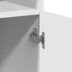 vidaXL Vysoká skrinka biela 80x42,5x185 cm kompozitné drevo – Obrázok 7