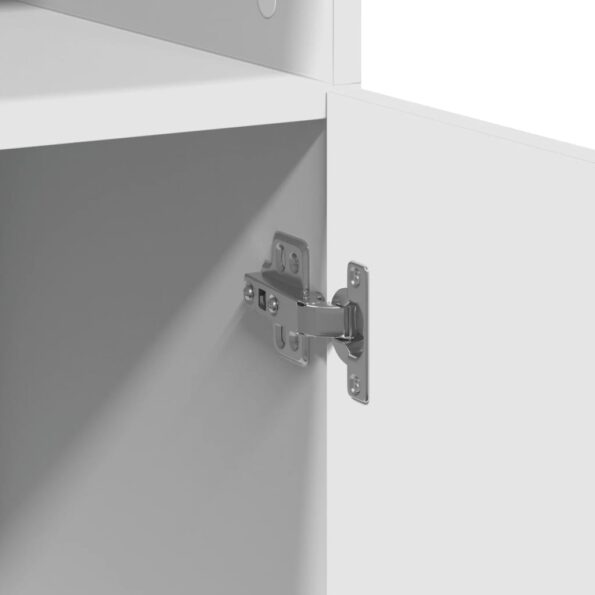 vidaXL Vysoká skrinka biela 80x42,5x185 cm kompozitné drevo – Obrázok 7