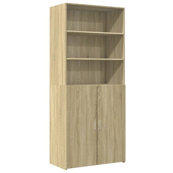 VXL8721102654695_a_en_hd_1.jpg vidaXL Vysoká skrinka dub sonoma 80x42,5x185 cm kompozitné drevo – Obrázok 2