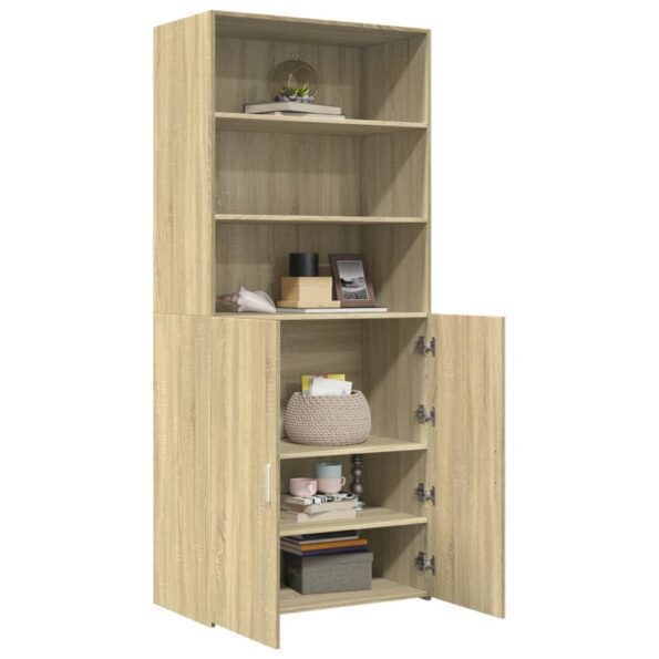 VXL8721102654695_g_en_hd_1.jpg vidaXL Vysoká skrinka dub sonoma 80x42,5x185 cm kompozitné drevo – Obrázok 3