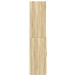 vidaXL Vysoká skrinka dub sonoma 80x42,5x185 cm kompozitné drevo – Obrázok 5
