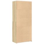 vidaXL Vysoká skrinka dub sonoma 80x42,5x185 cm kompozitné drevo – Obrázok 6