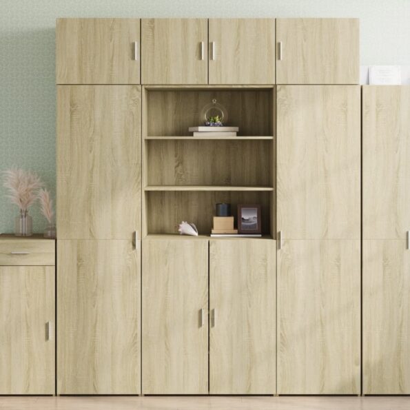 VXL8721102654695_m_en_hd_1.jpg vidaXL Vysoká skrinka dub sonoma 80x42,5x185 cm kompozitné drevo – Obrázok 1