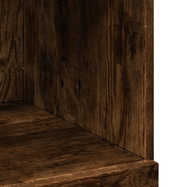 vidaXL Vysoká skrinka, tmavý dub 80x42,5x124 cm, kompozitné drevo – Obrázok 8