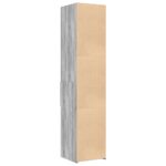 vidaXL Vysoká skrinka, sivá sonoma 40x42,5x185 cm, kompozitné drevo – Obrázok 6