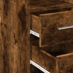 vidaXL Vysoká skrinka, tmavý dub 50x42,5x185 cm, kompozitné drevo – Obrázok 7