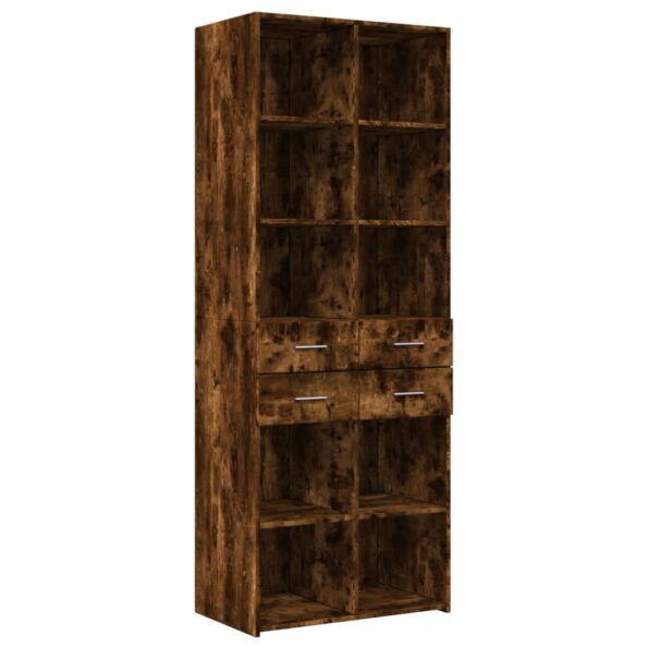 VXL8721102655555_a_en_hd_1.jpg vidaXL Vysoká skrinka dymový dub 70x42,5x185 cm kompozitné drevo – Obrázok 2
