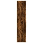 vidaXL Vysoká skrinka dymový dub 70x42,5x185 cm kompozitné drevo – Obrázok 5