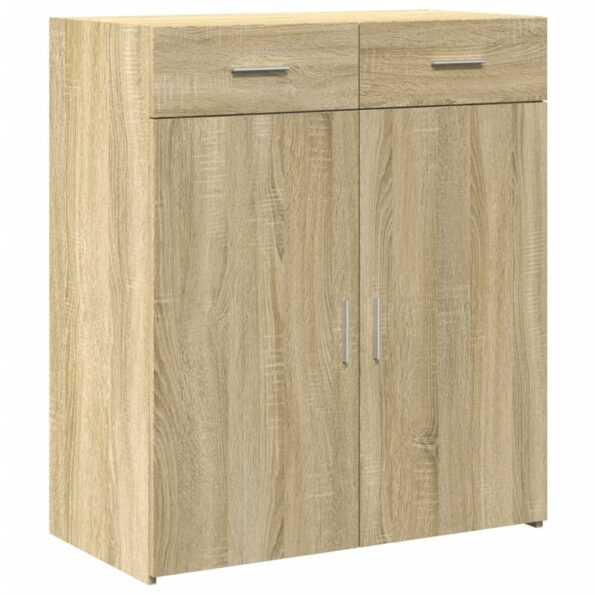 vidaXL Komoda, dub sonoma 80x42,5x93 cm, kompozitné drevo – Obrázok 2